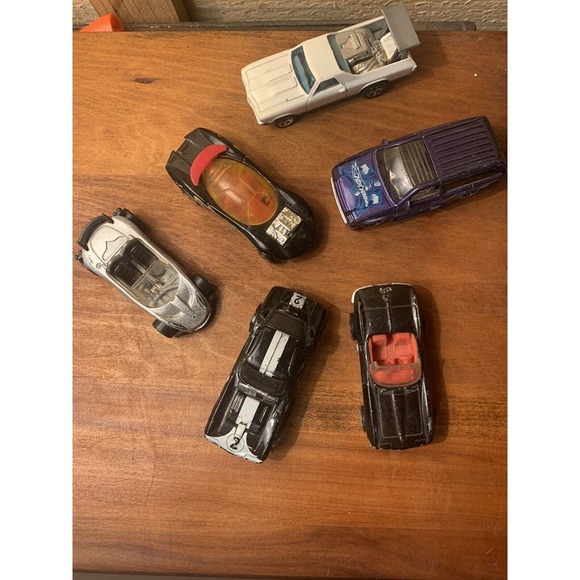 Hot Wheels Lot Of 6 Corvette/Lotus/Corvette/El Camino/Boom Box/Flash Fire‎ Turbo - Picture 1 of 3